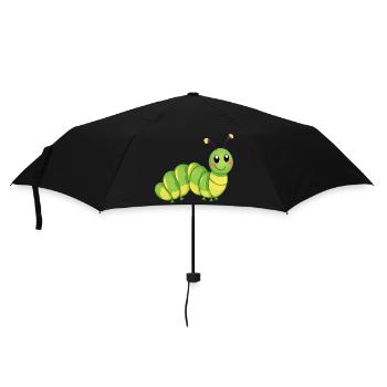 Smiling Caterpillar - Umbrella (small) - black - Front