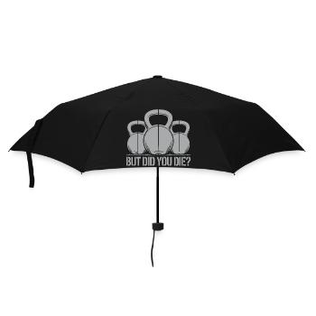 Motivation with humor for the gym - Umbrella (small) - black - Front