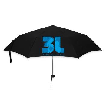 3L - listen learn love - Regenschirm (klein) - Schwarz - Vorne