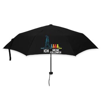 Moi et mes abonnés – Cat Humor Design - Parapluie standard - noir - Devant