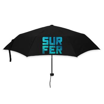 Surfer Mandala Pattern Surfing Camping Sports Water - Umbrella (small) - black - Front