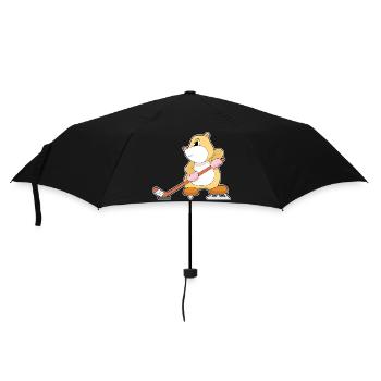 Hamster Hockey Hockey Stick - Umbrella (small) - black - Front