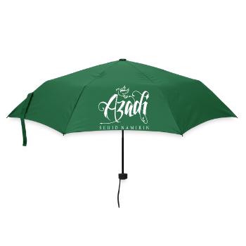 Kurdistan Kurden Kalligrafie mit Flugdelfin - Regenschirm (klein) - Flaschengrün - Vorne