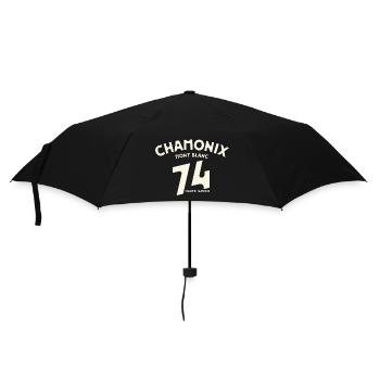 Logo Vintage Chamonix 14 Haute Savoie - Regenschirm (klein) - Schwarz - Vorne