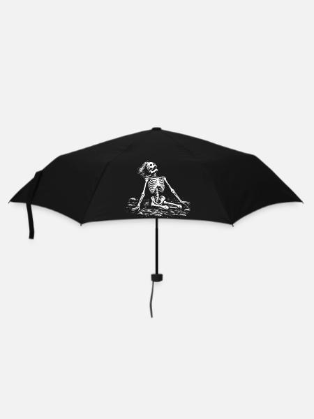 Art squelette Design gothique foncé Mystique - Parapluie standard - noir