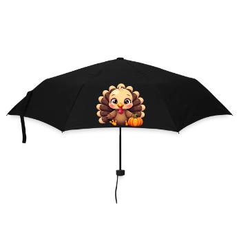 Thanksgiving Truthahn Baby - Regenschirm (klein) - Schwarz - Vorne