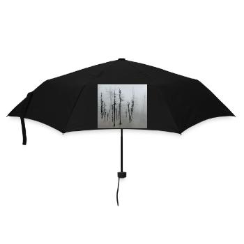 Totholzfichten_im_Nebel - Umbrella (small) - black - Front