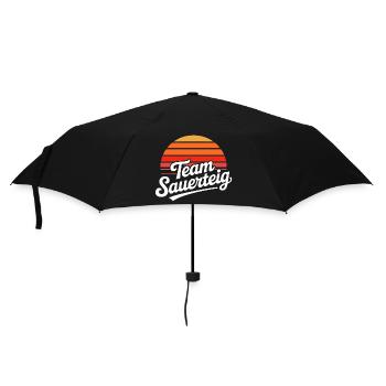 Team Sauerteig Sonnenuntergang - Regenschirm (klein) - Schwarz - Vorne