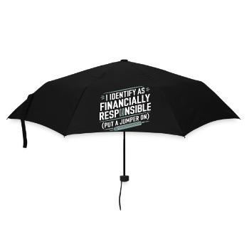 T-shirt Identité Responsable Financière - Parapluie standard - noir - Devant