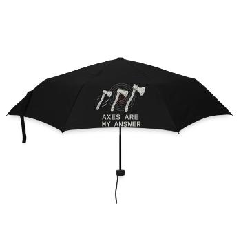 Women's Axe Throwing Gift I Slots - Umbrella (small) - black - Front