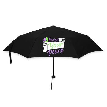 Protect Your Peace Mental Health Mindfulness - Umbrella (small) - black - Front