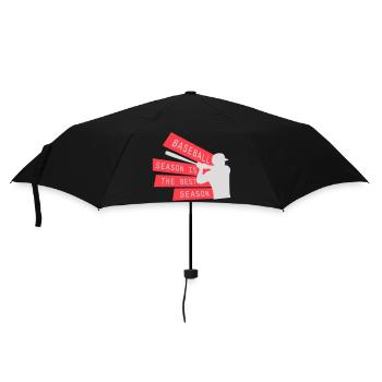 La saison de baseball est la meilleure saison des sports de fans - Parapluie standard - noir - Devant