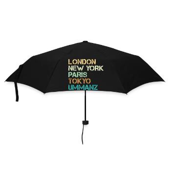 Vacances en mer Baltique LONDRES NEW YORK PARIS TOKYO Drôle - Parapluie standard - noir - Devant