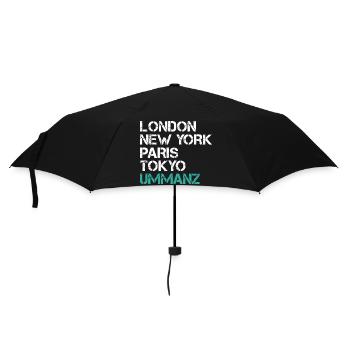 Vacances en mer Baltique LONDRES NEW YORK PARIS TOKYO Drôle - Parapluie standard - noir - Devant