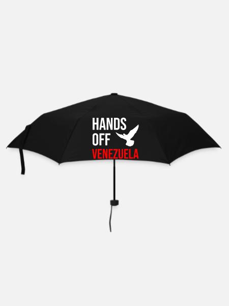 HANDS OFF VENEZUELA - Regenschirm (klein) - Schwarz