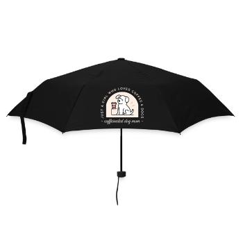 Esthétique de maman de chien drôle et amante du café - Parapluie standard - noir - Devant