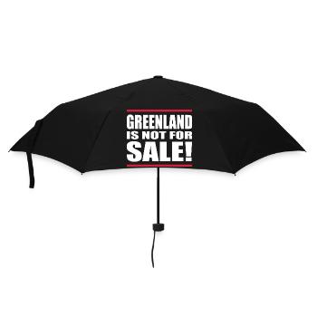 Greenland Is Not For Sale Shirt - Umbrella (small) - black - Front