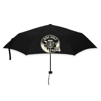 Disc Golf Tree Magnet – Design extérieur vintage - Parapluie standard - noir - Devant