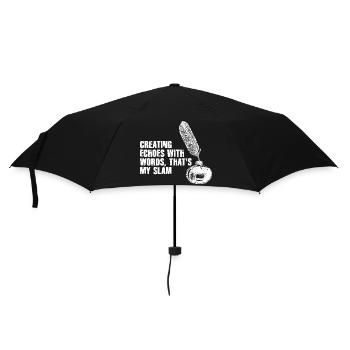Quill Echoes Slam Poésie - Parapluie standard - noir - Devant