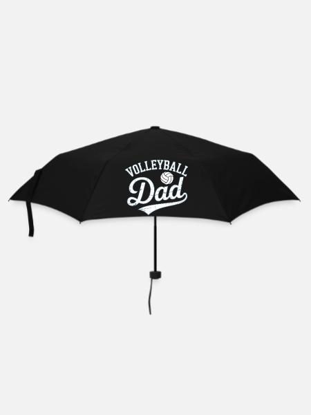 Papa Volleyball T-Shirt Geschenkidee - Regenschirm (klein) - Schwarz