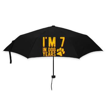 Ich bin 6 Jahre alt, ungefähr 48 Jahre, lustiger Geburtstag - Regenschirm (klein) - Schwarz - Vorne