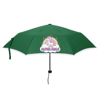 Chemise drôle de licorne pour les fans d’humour - Parapluie standard - vert bouteille - Devant