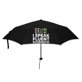 Je parle couramment la technologie des schémas circuités - Parapluie standard - noir - Devant
