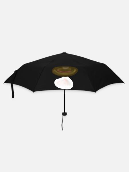 Pilz Pilze Natur - Regenschirm (klein) - Schwarz