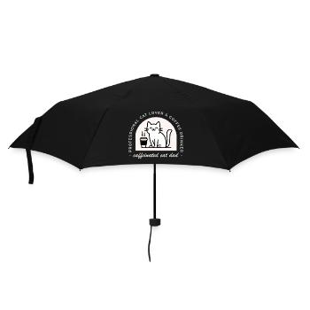 Papa de chats amateur de café drôle - Parapluie standard - noir - Devant