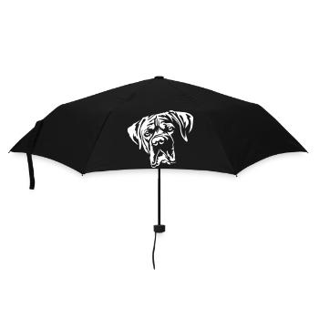 Tête de Dogo Argentino « Édition Noire » - Parapluie standard - noir - Devant