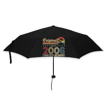20th Birthday Gift Original May Vintage 2006 - Umbrella (small) - black - Front