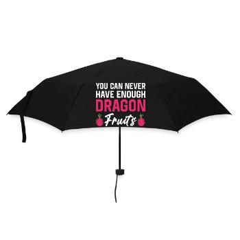 Drachenfrucht Powerprints - Regenschirm (klein) - Schwarz - Vorne