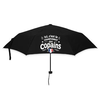 Ici, c’est le championnat des copains - Regenschirm (klein) - Schwarz - Vorne