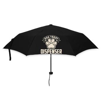 Lustiges Zitat zum Hundeleckerli-Spender zum Hundebesitzer - Regenschirm (klein) - Schwarz - Vorne