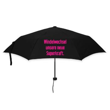 Changement de couche – notre nouveau superpouvoir - Parapluie standard - noir - Devant
