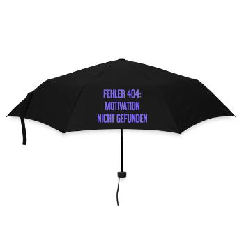 Erreur 404 : Motivation introuvable - Parapluie standard - noir - Devant