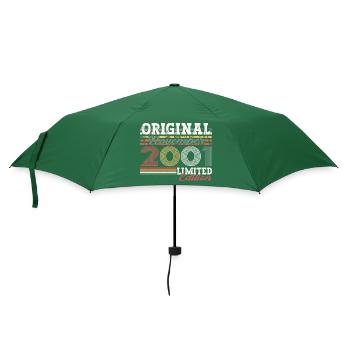 Original novembre 2001 Cadeau du 21e anniversaire - Parapluie standard - vert bouteille - Devant