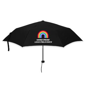 Plus d’orgueil, moins de préjugés arc-en-ciel - Parapluie standard - noir - Devant