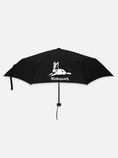 Altdeutscher Schäferhund - Regenschirm (klein) - Schwarz