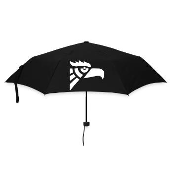 Tête d'aigle blanc aztèque - Parapluie standard - noir - Devant