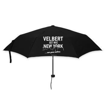 Velbert ist wie New York - Regenschirm (klein) - Schwarz - Vorne