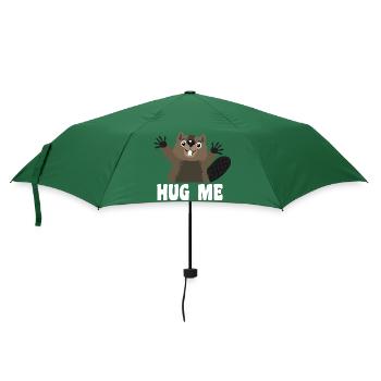 Embrasse-moi castor - Parapluie standard - vert bouteille - Devant