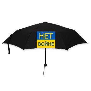 нет войне - nein zum krieg auf russisch - Regenschirm (klein) - Schwarz - Vorne