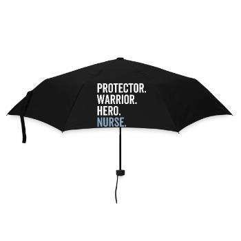 Protector Krieger Held Krankenschwester - Regenschirm (klein) - Schwarz - Vorne
