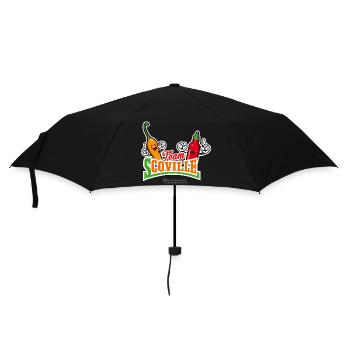 Chili Fan Design Chilischote Sauce Team Scoville - Regenschirm (klein) - Schwarz - Vorne