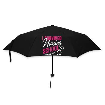 I survived nursing school - Umbrella (small) - black - Front