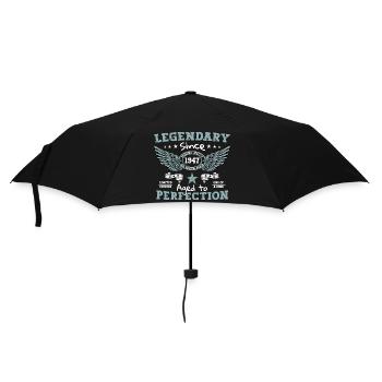 Légendaire depuis 1947 cadeau de 75e anniversaire - Parapluie standard - noir - Devant