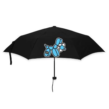Balloon Artist Funny Balloon Animal Dog Neck Collar - Umbrella (small) - black - Front