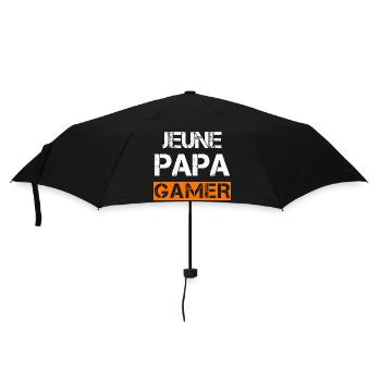 Jeune Papa Gamer - Parapluie standard - noir - Devant