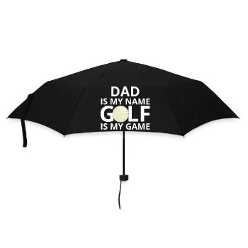 Golf, Golfer, Golffan - Regenschirm (klein) - Schwarz - Vorne